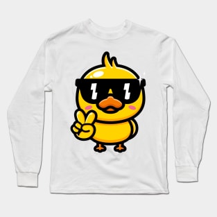 Ducks Doing Cute Things Long Sleeve T-Shirt